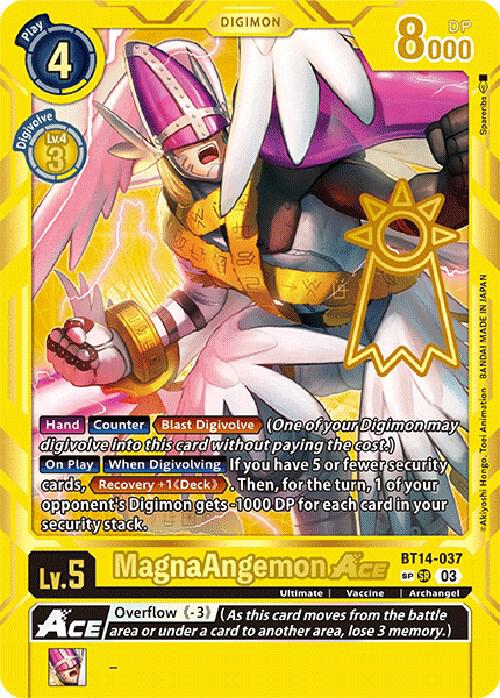 MagnaAngemon ACE Special Rare digimon card