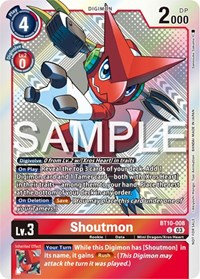 Shoutmon (Exceed Apocalypse Pre-Release Winner) - Exceed Apocalypse Pre-Release Cards - Digimon card