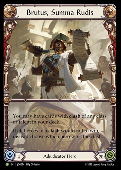 Brutus, Summa Rudis - JDG024 Flesh and Blood: Promo Cards card price
