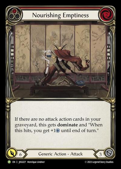 Nourishing Emptiness - JDG027 Flesh and Blood: Promo Cards Promo Flesh and Blood card — value and price