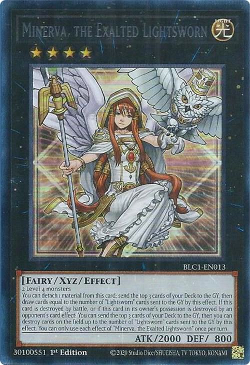Minerva, the Exalted Lightsworn (Silver) - Battles of Legend