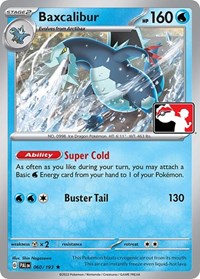 Baxcalibur #060/193 from Prize Pack Series Cards Pokemon card image