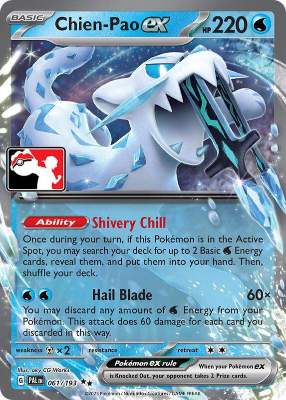 Chien-Pao ex 061/193 from Prize Pack Series Cards