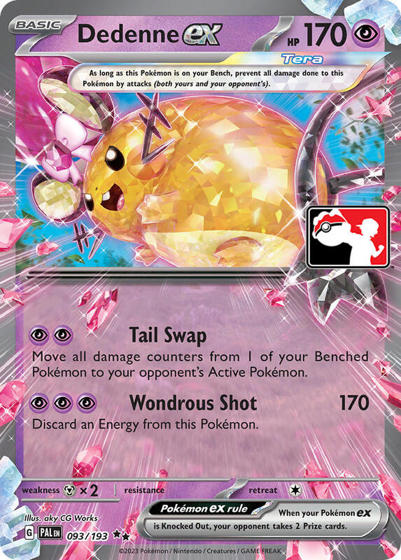 Dedenne ex 093/193 from Prize Pack Series Cards