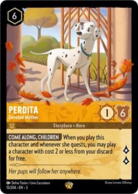 Perdita - Devoted Mother - Into the Inklands - Lorcana card