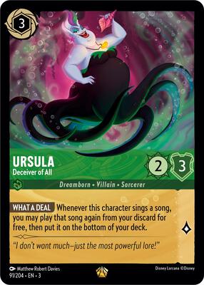 ディズニー ロルカナ Ursula - Deceiver of All Ursula - Deceiver of All - Into the Inklands - Disney
