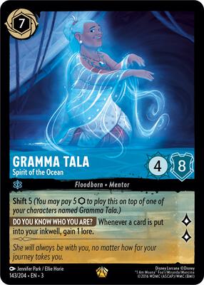 Gramma Tala - Spirit of the Ocean - Into the Inklands - Disney