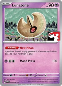 Lunatone #092/197 from Prize Pack Series Cards Pokemon card image