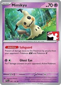 Mimikyu - Prize Pack Series Cards - Pokemon card
