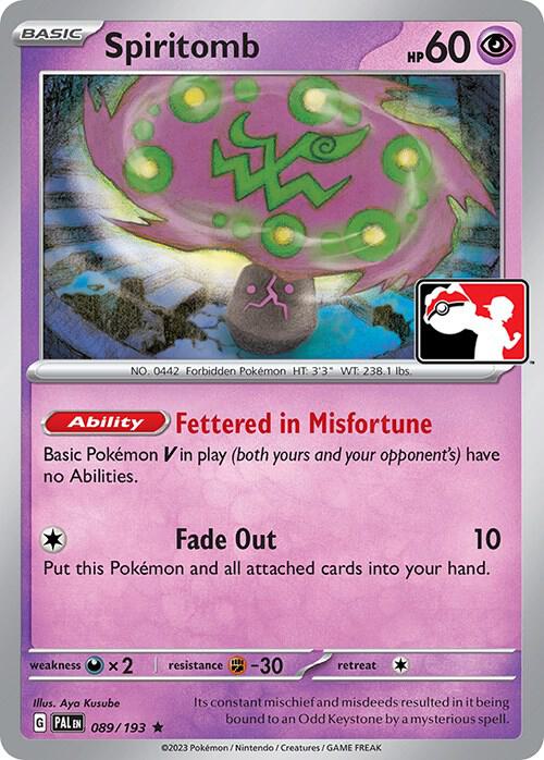 Spiritomb 089/193 from Prize Pack Series Cards