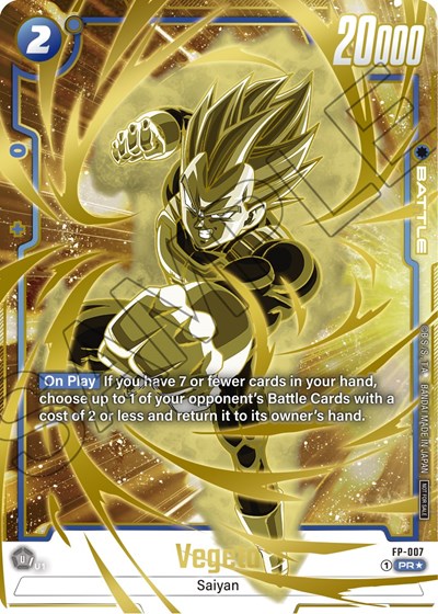 Vegeta - FP-007 (Gold) card