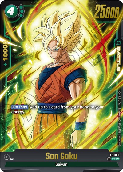 Son Goku - FP-008 (Gold) Fusion World Promotion Cards and Packs Promo Dragon Ball card — value and price