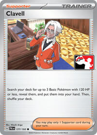 Clavell #177/193 from Prize Pack Series Cards Pokemon card image