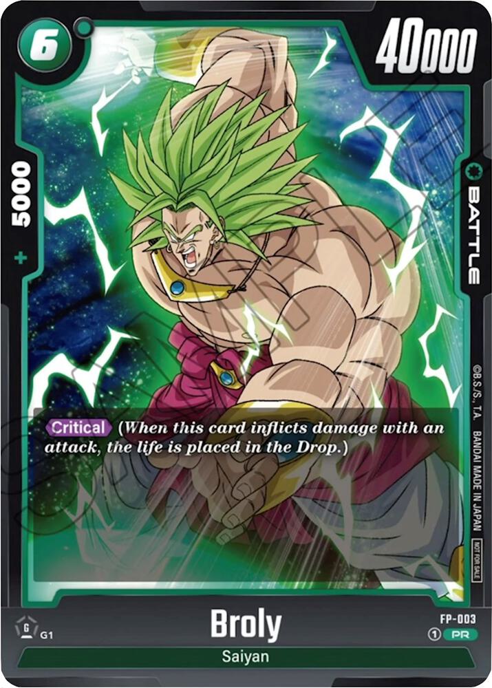 Broly - FP-003 - Fusion World Promotion Cards and Packs - Dragon