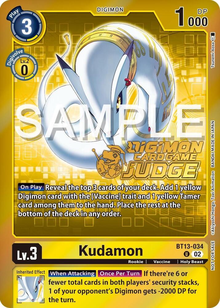 Kudamon Judge Pack 5 digimon card