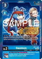 Gaomon (Judge Pack 5) - Dimensional Phase - Digimon Card Game