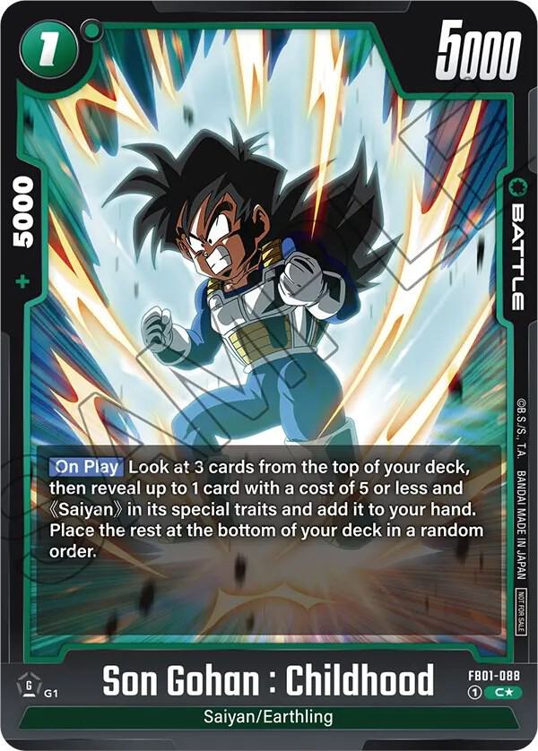 Son Gohan : Childhood - FB01-088 (Tournament Pack 01) - Tournament