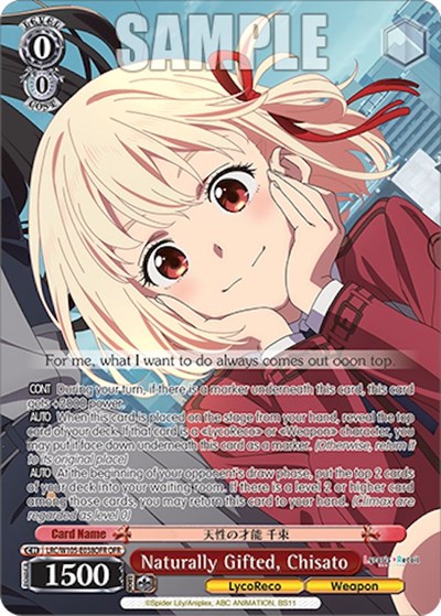 Naturally Gifted, Chisato (OFR) card