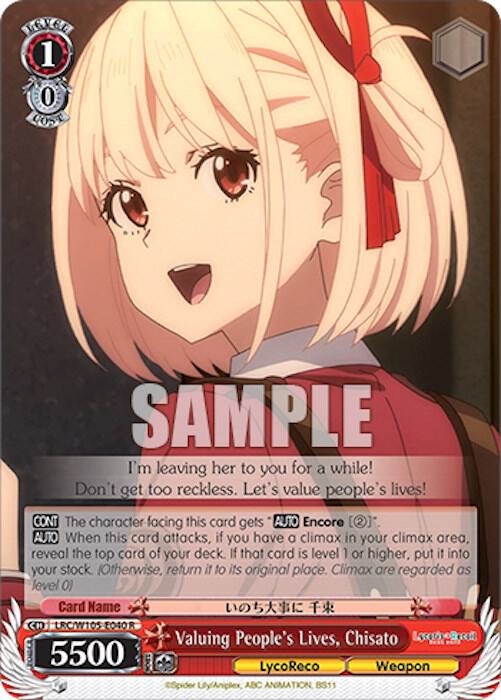 Valuing People's Lives, Chisato