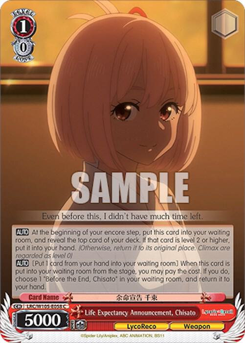 Life Expectancy Announcement, Chisato