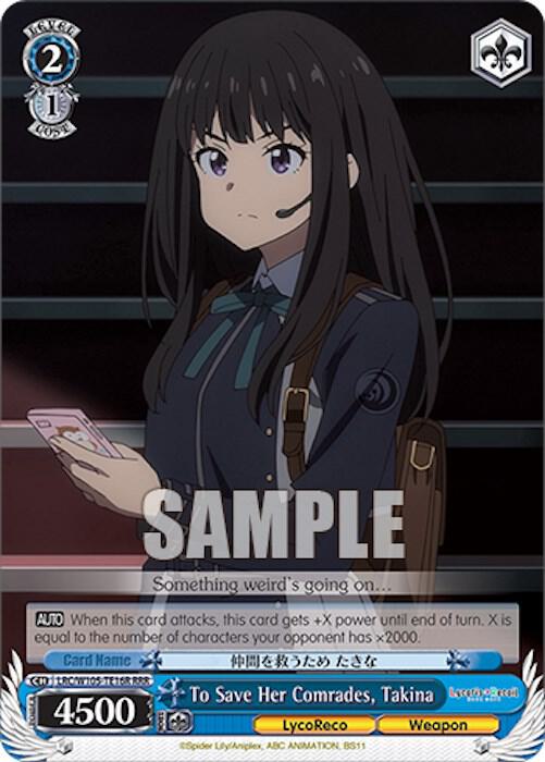 To Save Her Comrades, Takina (RRR)