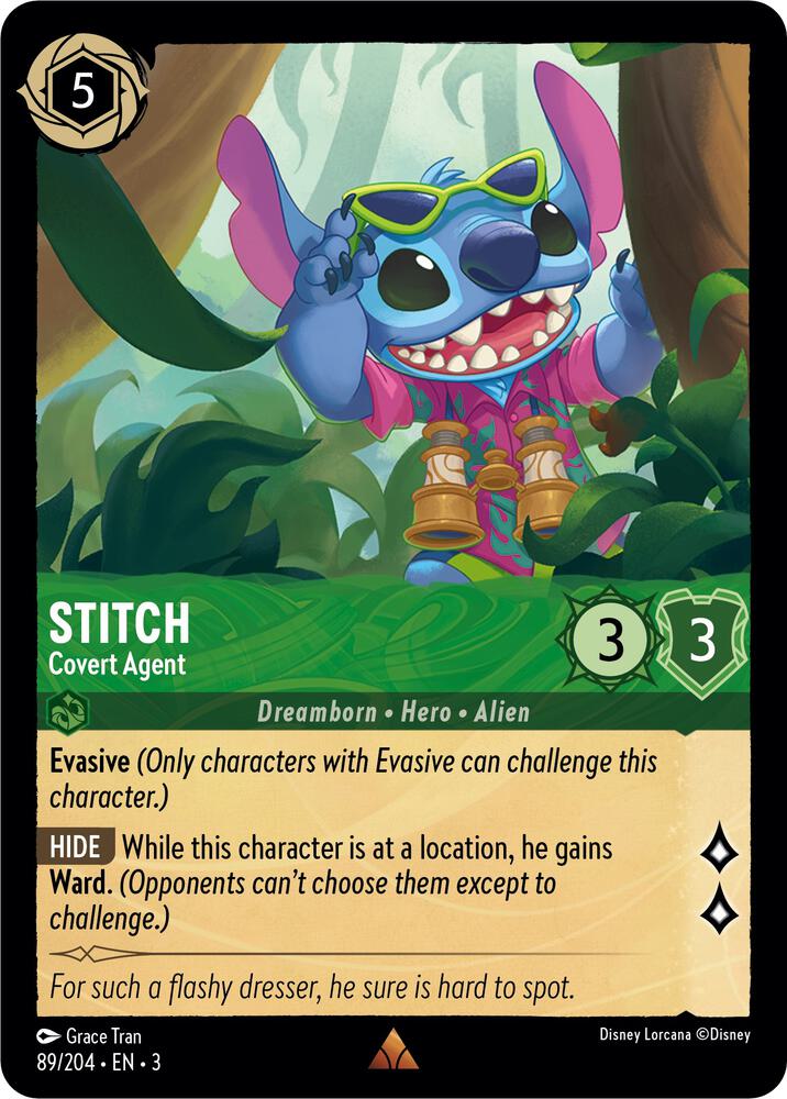Stitch - Covert Agent - Into the Inklands - Disney Lorcana