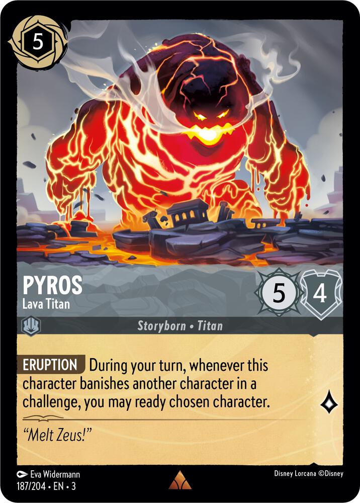 Pyros - Lava Titan - Into the Inklands - Disney Lorcana