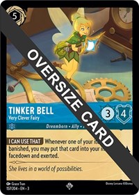 Tinker Bell - Very Clever Fairy (Oversized) - Into the Inklands - Lorcana card