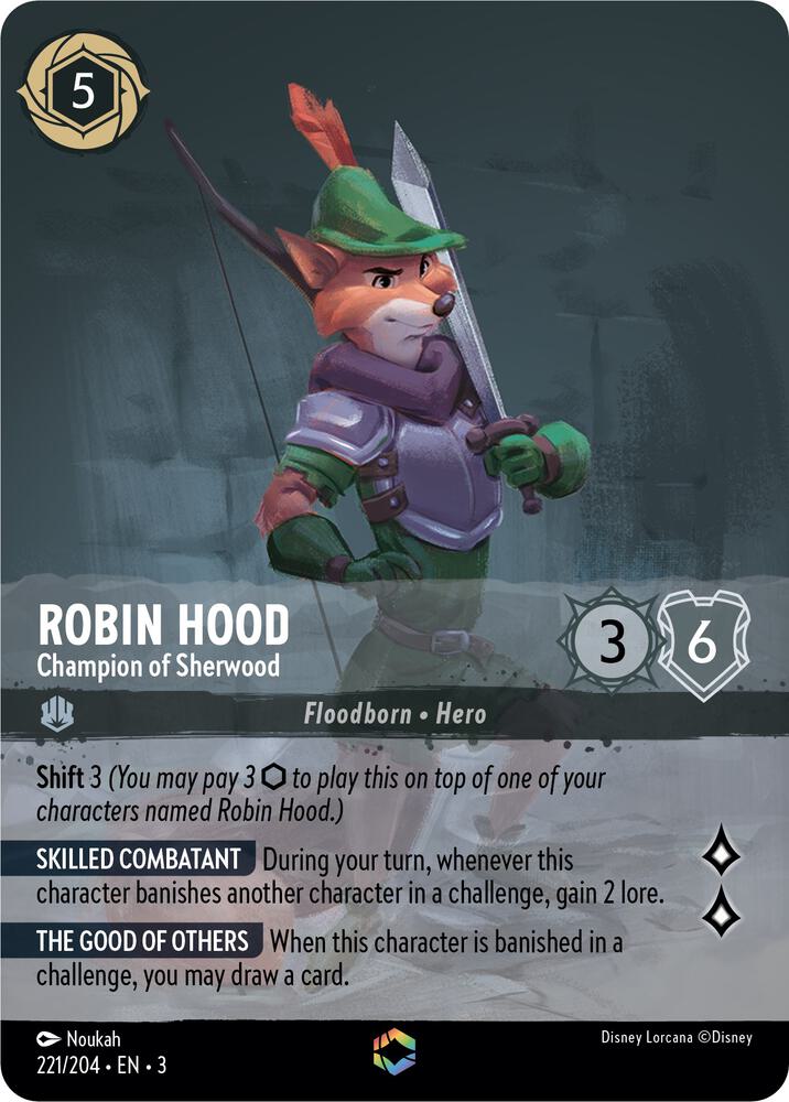 ロルカナ ロビン・フッド シャーウッドの英雄 L 190 Lorcana uni Robin Hood - Champion of Sherwood (Enchanted) - Into the