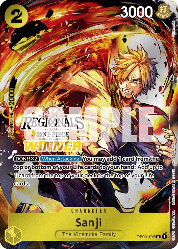 Sanji (Offline Regional 2024) [Winner] - One Piece Promotion Cards