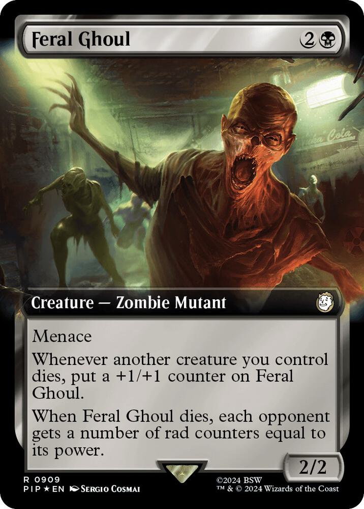 Feral Ghoul (Extended Art) (Surge Foil) - Universes Beyond