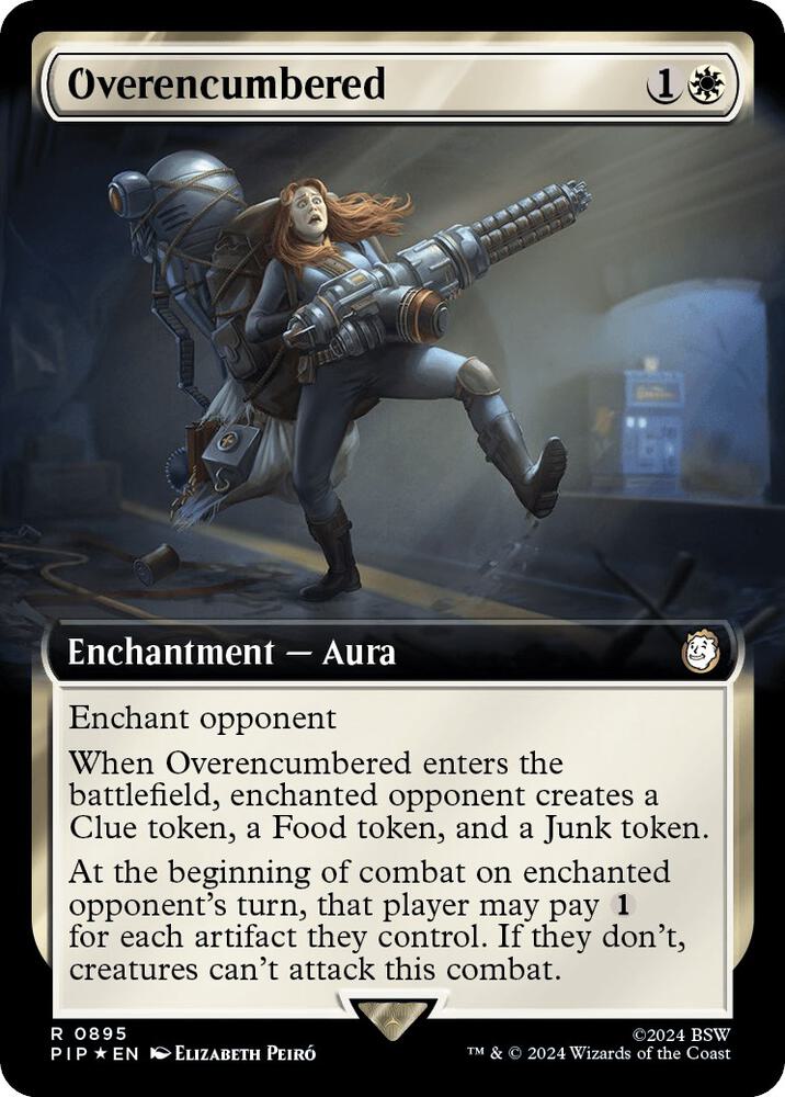 Overencumbered (Extended Art) (Surge Foil) 895 card