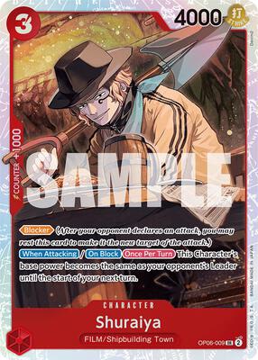 ワンピース ccr Shuraiya - Wings of the Captain - One Piece Card Game