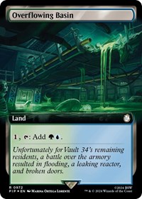 Overflowing Basin (Extended Art) (Surge Foil) - Universes Beyond: Fallout - Magic: The Gathering card