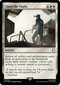 Open the Vaults (Surge Foil) - Universes Beyond: Fallout - Magic: The Gathering card