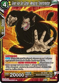 Great Ape Son Gohan, Menacing Transformation card art