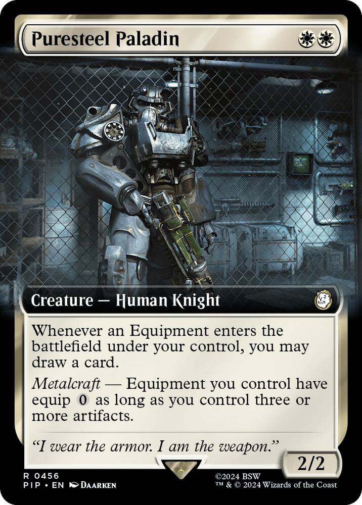 Puresteel Paladin (Extended Art) 456 card