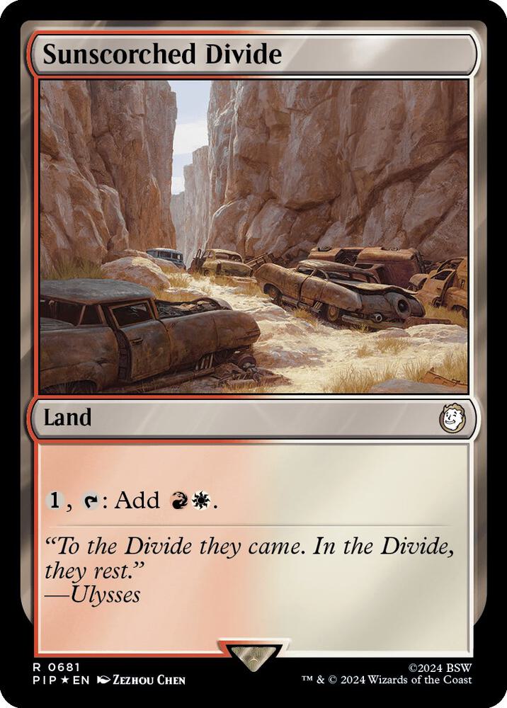 Sunscorched Divide (Surge Foil) 681 card