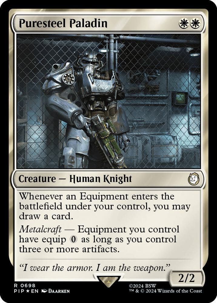 Puresteel Paladin (Surge Foil) - Universes Beyond: Fallout - Magic