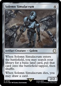 Solemn Simulacrum (Surge Foil) - Universes Beyond: Fallout - Magic: The Gathering card