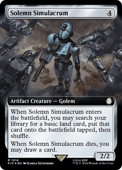 Solemn Simulacrum Extended Art Surge Foil