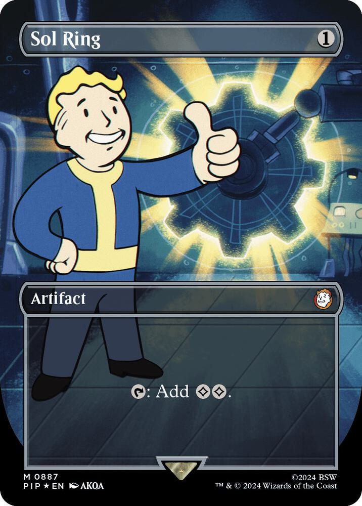 Sol Ring (Borderless) (Surge Foil) - Universes Beyond