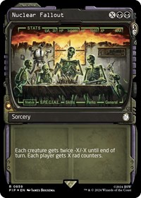 Nuclear Fallout (Showcase) (Surge Foil) - Universes Beyond: Fallout - Magic: The Gathering card