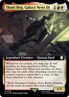 Three Dog, Galaxy News DJ (Extended Art) (Surge Foil) - Universes
