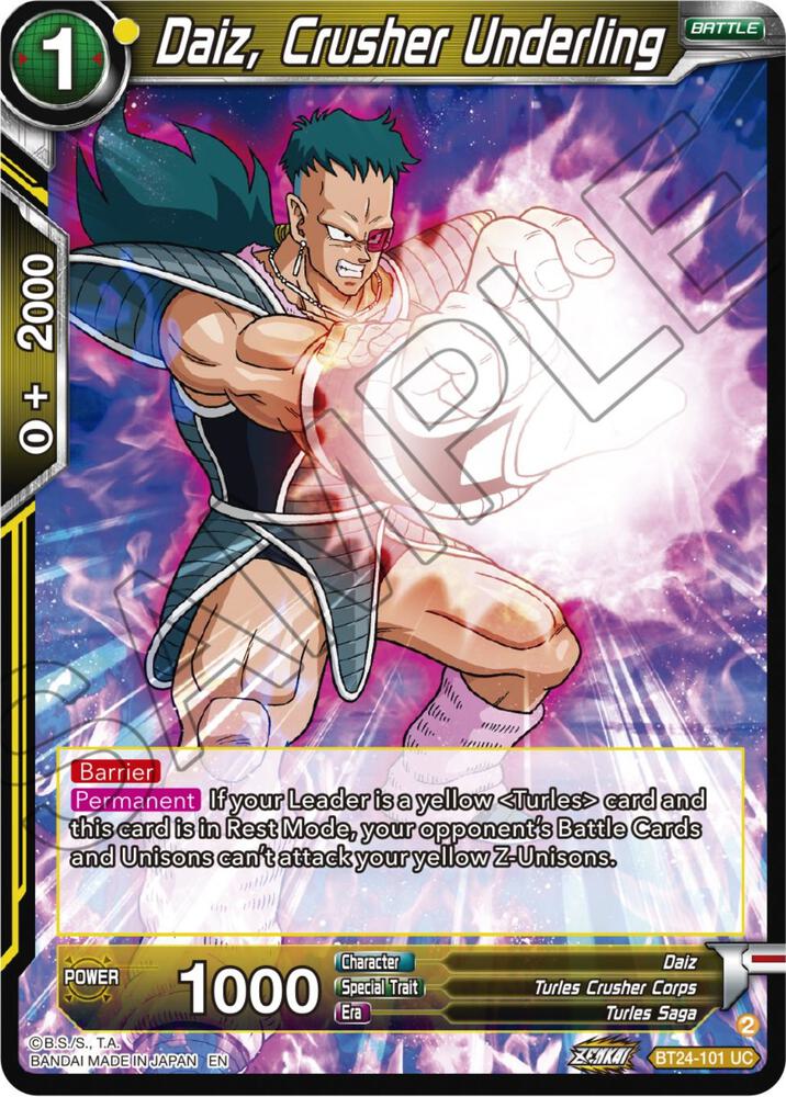 Daiz, Crusher Underling #BT24-101 — Beyond Generations