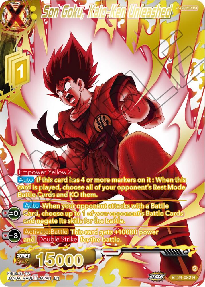Son Goku, Kaio-Ken Unleashed (Collector Booster Gold
