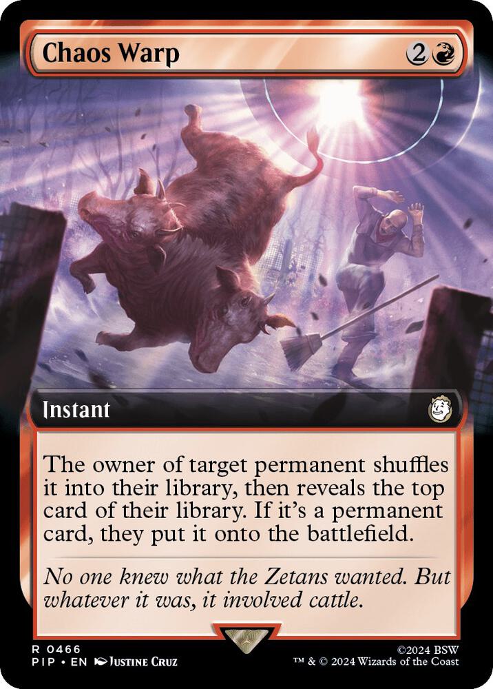 Chaos Warp (Extended Art) - Universes Beyond: Fallout - Magic: The