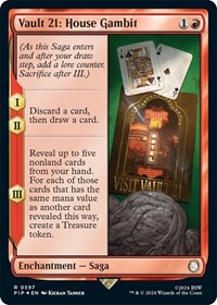 Vault 21: House Gambit (Surge Foil) - Universes Beyond: Fallout - Magic: The Gathering card