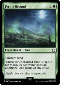 Fertile Ground (Surge Foil) - Universes Beyond: Fallout - Magic: The Gathering card