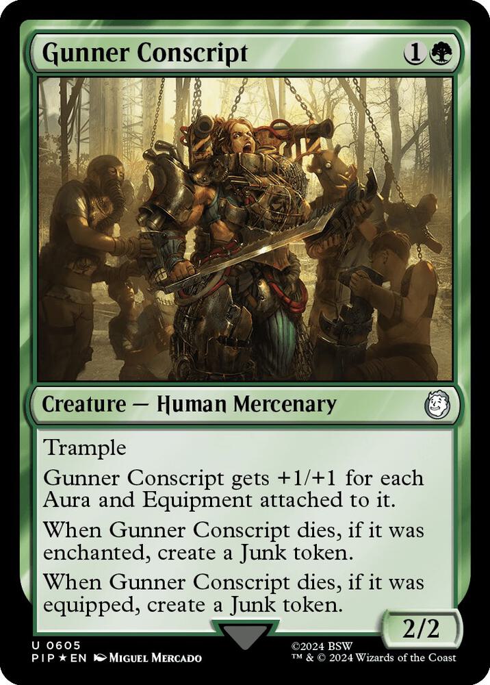 Gunner Conscript (Surge Foil) 605 card